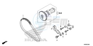 TRX500FA6F TRX500FA ED drawing CAM CHAIN/TENSIONER