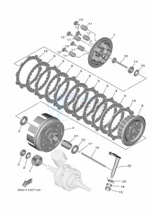 YZ65 (BR8F) drawing CLUTCH