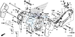 CBR600RAD CBR600RR ABS UK - (E) drawing FRAME BODY