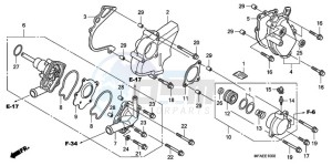 CBF1000TA Europe Direct - (ED / ABS) drawing WATER PUMP