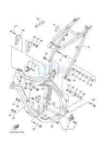 YZ125 (1SR8 1SR8) drawing FRAME