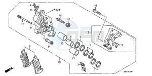 XL700VA9 Europe Direct - (ED / ABS) drawing R. FRONT BRAKE CALIPER (ABS)