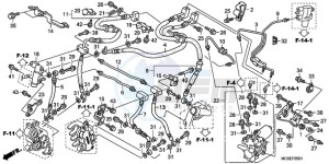 ST1300A9 Korea - (KO / ABS MME) drawing FRONT BRAKE HOSE (ST1300A)