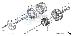 CRF450X9 Europe Direct - (ED) drawing CLUTCH