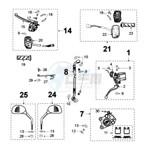 LUDIX 14 PRO drawing BRAKE SYSTEM *AJP*