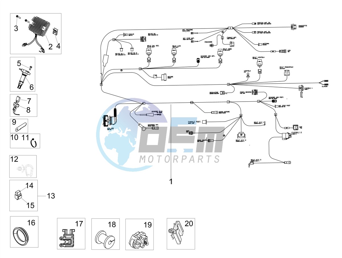 Front electrical system