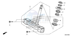 VFR1200FDF VFR1200F Dual Clutch E drawing STEERING STEM