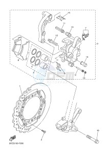 YZ450F (33DD 33DE 33DF 33DG) drawing FRONT BRAKE CALIPER