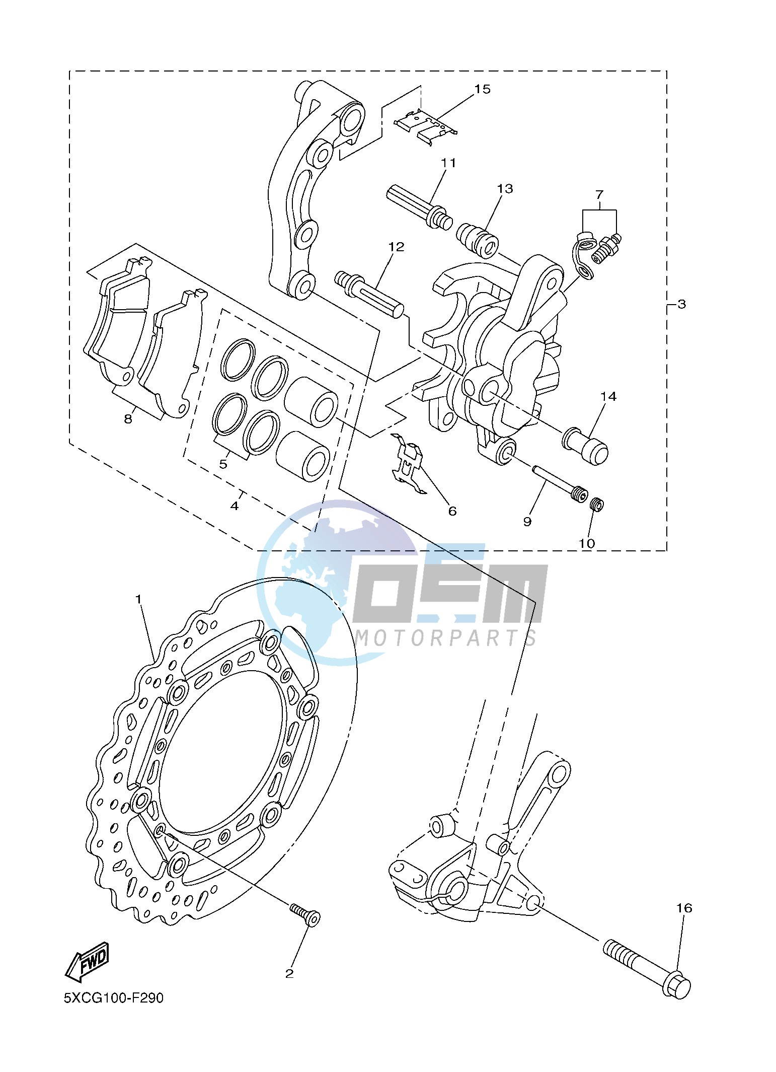 FRONT BRAKE CALIPER