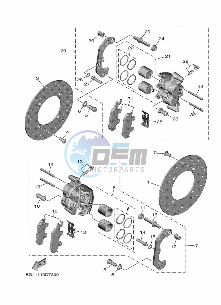 FRONT BRAKE CALIPER