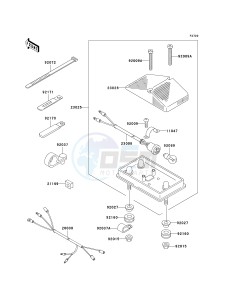 KLX 300 A [KLX300R] (A6F-A7A) A6F drawing TAILLIGHT-- S- -