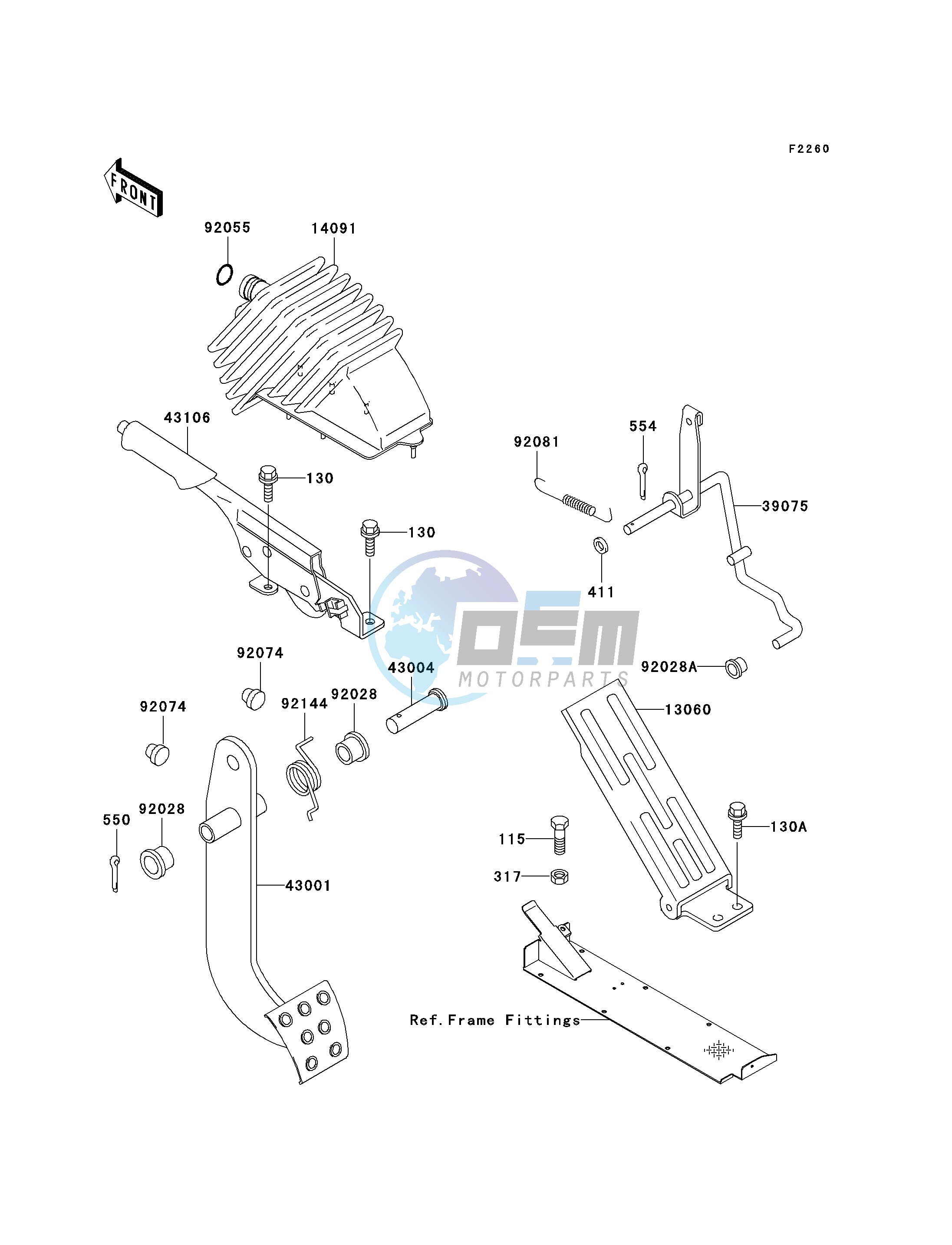 BRAKE PEDAL_THROTTLE LEVER