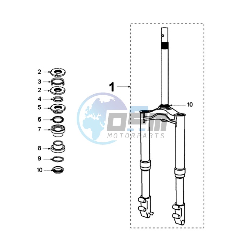 FRONT FORK / STEERINGHEAD