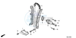 TRX500FAD TRX500FA Europe Direct - (ED) drawing CAM CHAIN/ TENSIONER