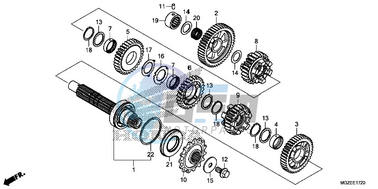 TRANSMISSION (COUNTERSHAFT)