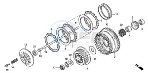 CBF1000S drawing CLUTCH