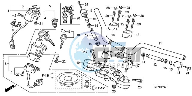 HANDLE PIPE/TOP BRIDGE