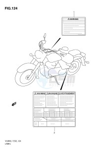 VL800 (E2) VOLUSIA drawing LABEL (VL800CL1 E19)