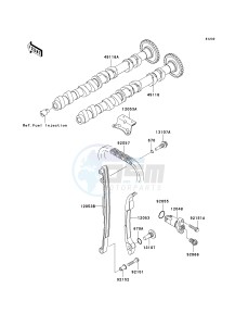 ZR 1000 A [Z1000] (A1-A3) drawing CAMSHAFT-- S- -_TENSIONER