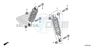 TRX420FA5G TRX420F Europe Direct - (ED) drawing FRONT CUSHION