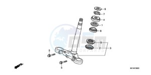 CBF1000A9 EK drawing STEERING STEM