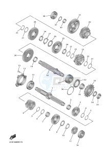 YZF-R6 YZF600 R6 (BN66) drawing TRANSMISSION