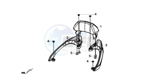 Joymax 300i ABS drawing GRIP BAR  L / R