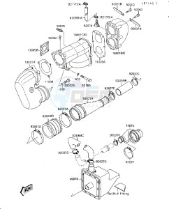 JS 300 A [300 SX] (A1-A5) [300 SX] drawing MUFFLER-- S- -