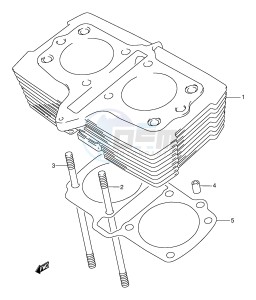 GS500 (E2) drawing CYLINDER