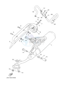 YN50FMU NEO'S 4 (B261 B261) drawing EXHAUST