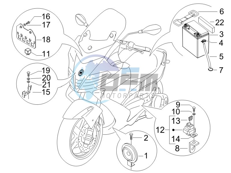 Remote control switches - Battery - Horn