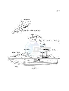 JET SKI STX-15F JT1500A8F FR drawing Decals(C.T.Blue)