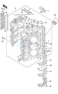 DF 300AP drawing Cylinder Block