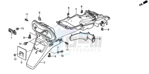 SFX50S drawing REAR FENDER