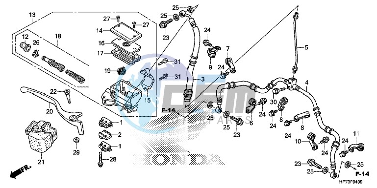 FR. BRAKE MASTER CYLINDER