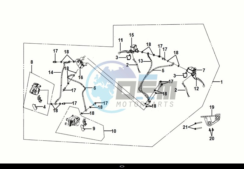 CBS BRAKE SYSTEM ASSY