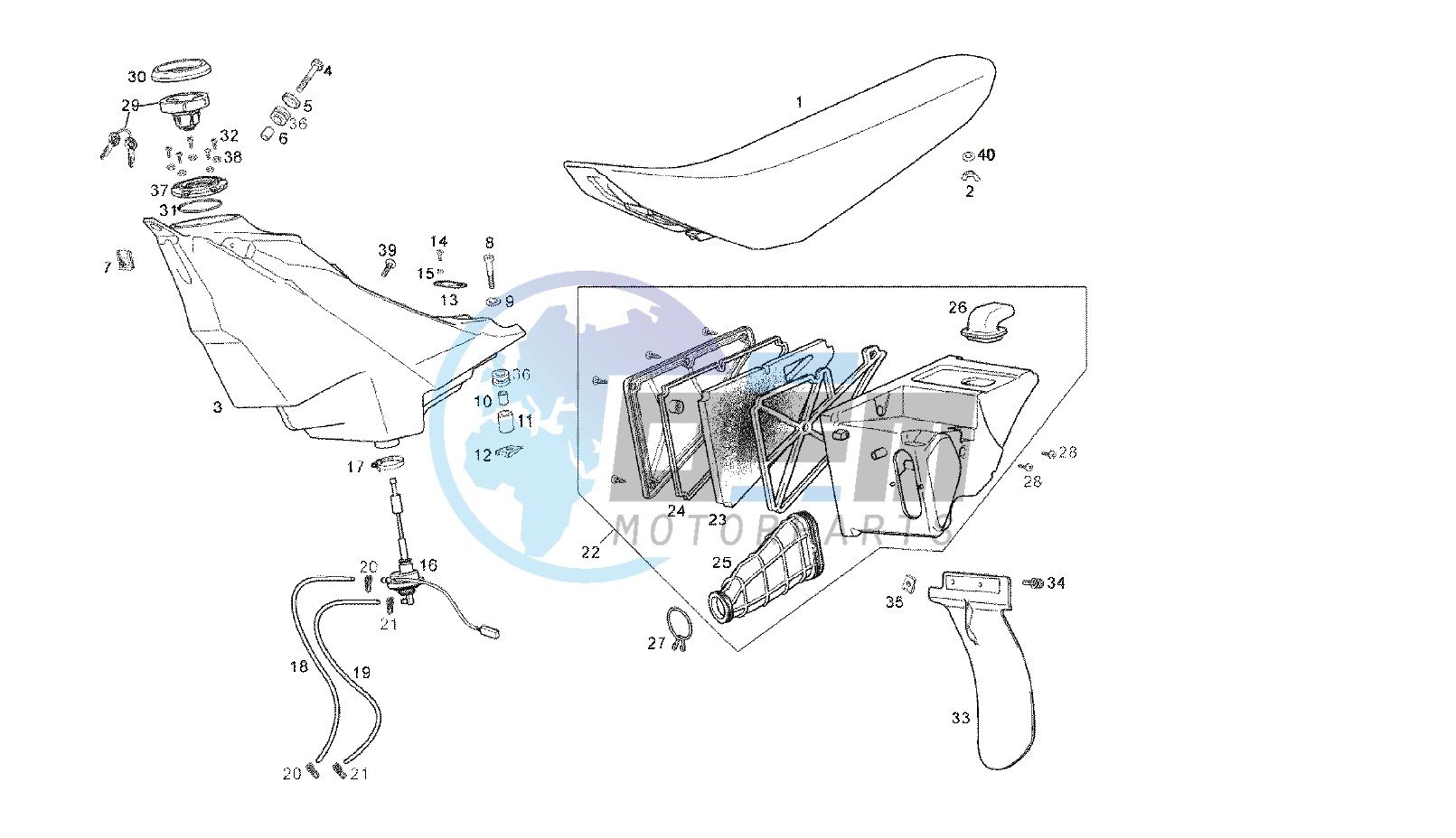 FUEL TANK - SEAT