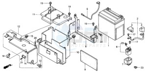 VT750C3 drawing BATTERY