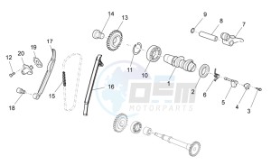 RXV-SXV 450-550 drawing Rear cylinder timing system