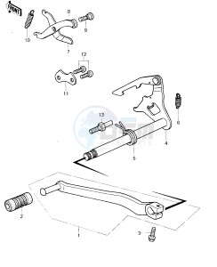 KX 80 A [KX80] (A1-A2) [KX80] drawing GEAR CHANGE MECHANISM