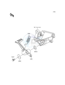 NINJA 300 ABS EX300BEFA XX (EU ME A(FRICA) drawing Brake Pedal