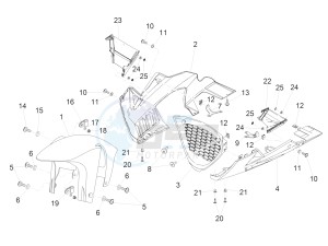 RSV4 1000 RR (APAC) (AUS, CP, NZ) drawing Front mudguard-Pillar