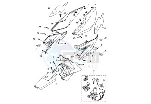 YQ AEROX 50 drawing SIDE COVERS GRAND PRIX REPLICA