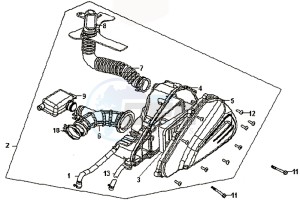 SYMPHONY 50 25KMH drawing AIRFILTER