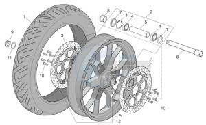 Tuono 1000 drawing Front wheel factory