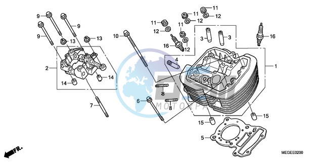 FRONT CYLINDER HEAD