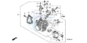 TRX420FAC drawing THROTTLE BODY