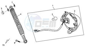 ORBIT II 50 drawing TAIL LIGHT - REAR SUSPENSION