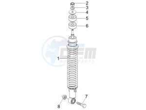 Stalker 50 drawing Rear suspension - Shock absorbers