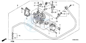 TRX680FAC drawing THROTTLE BODY